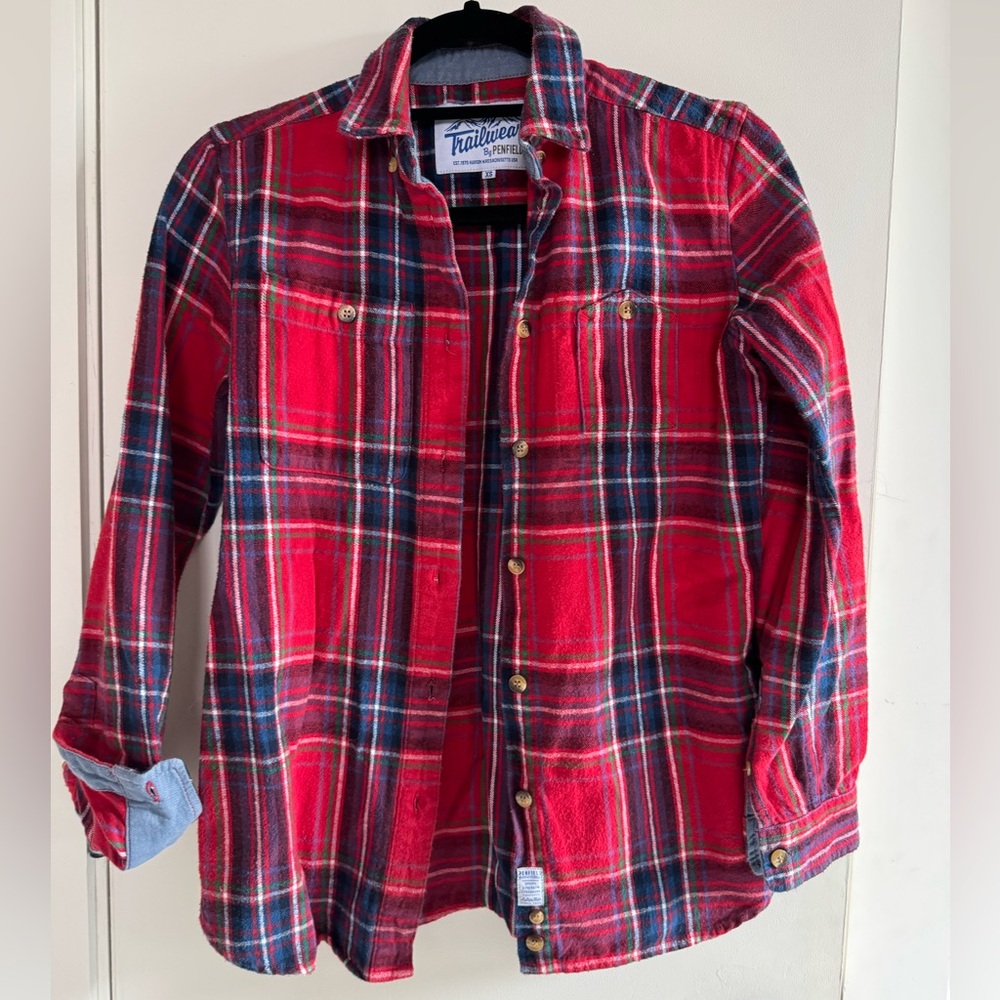 Penfield red plaid flannel shirt